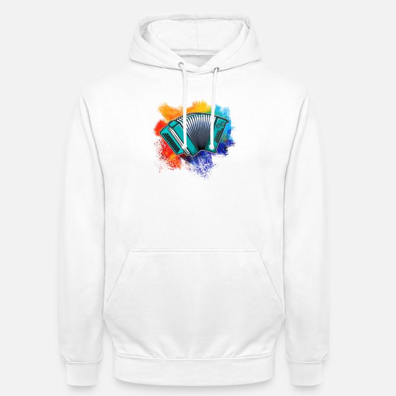 Boîte à presser colorée - Sweat-shirt à capuche unisexe - blanc