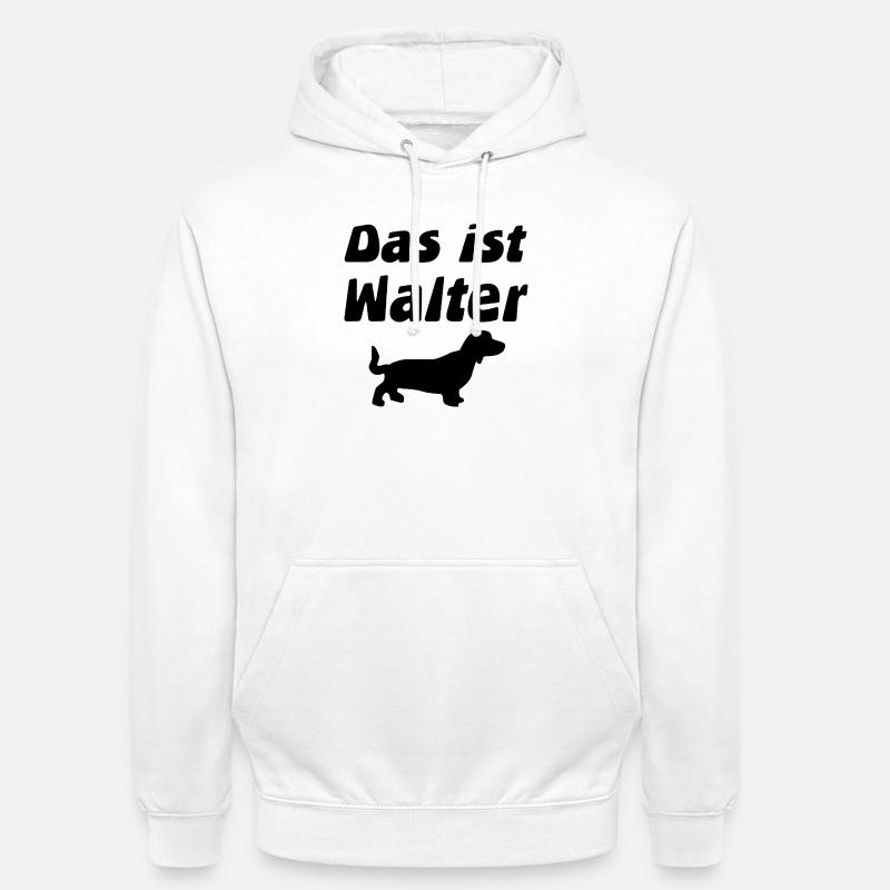 Teckel - Sweat-shirt à capuche unisexe - blanc