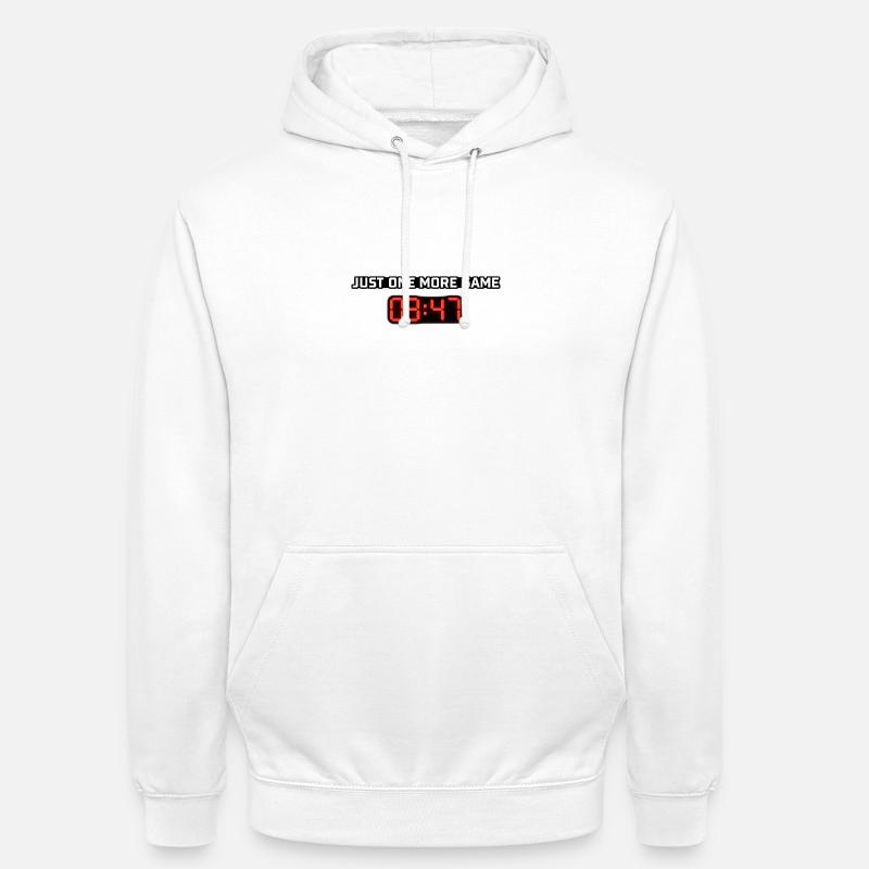 Nur noch ein Spiel Digitaluhr - Unisex Hoodie - Weiß