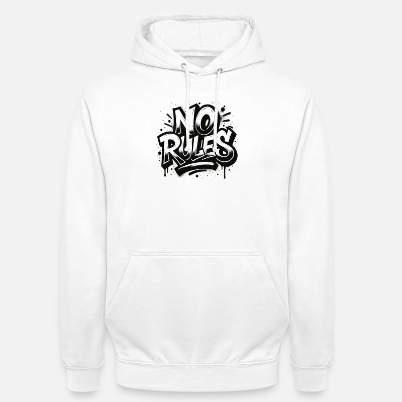Design de graffiti sans règles - Sweat-shirt à capuche unisexe - blanc