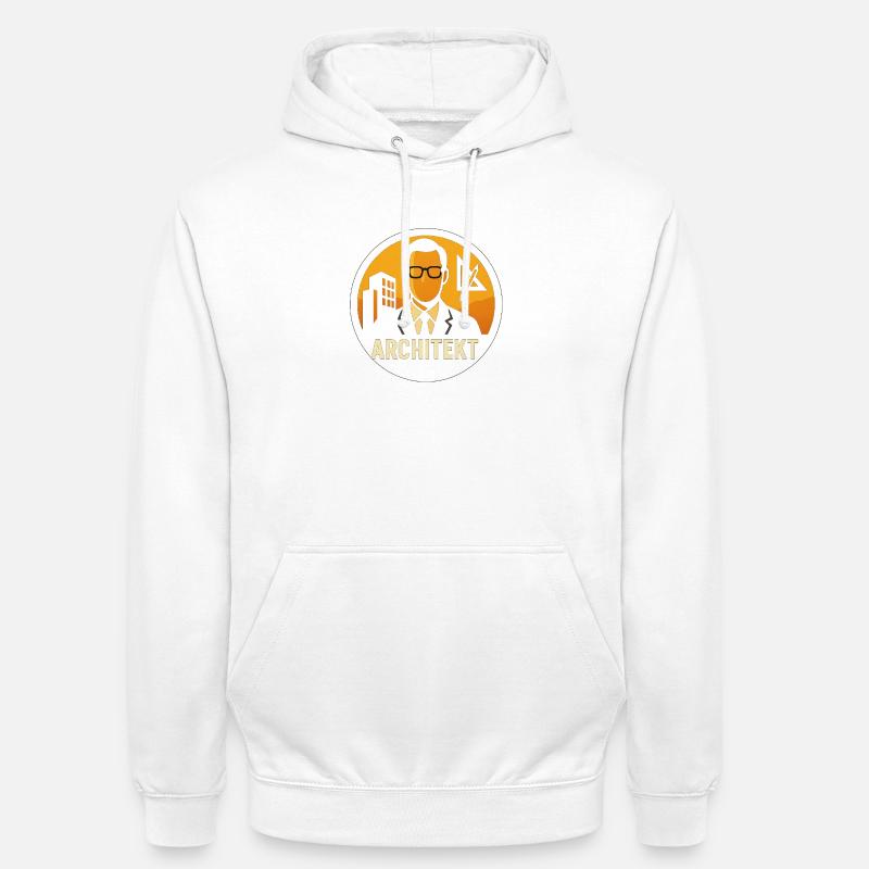 Architekt Icon Bauplan - Unisex Hoodie - Weiß
