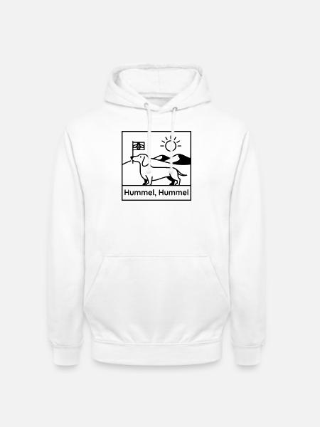 dackel hummel hummel - Unisex Hoodie - Weiß