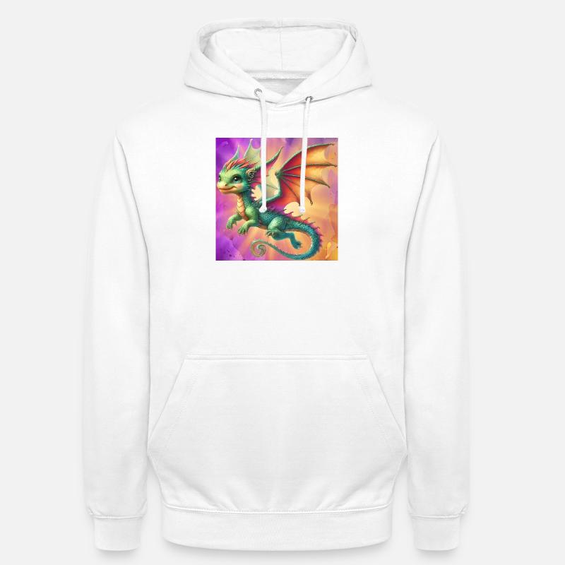 Drache - Unisex Hoodie - Weiß