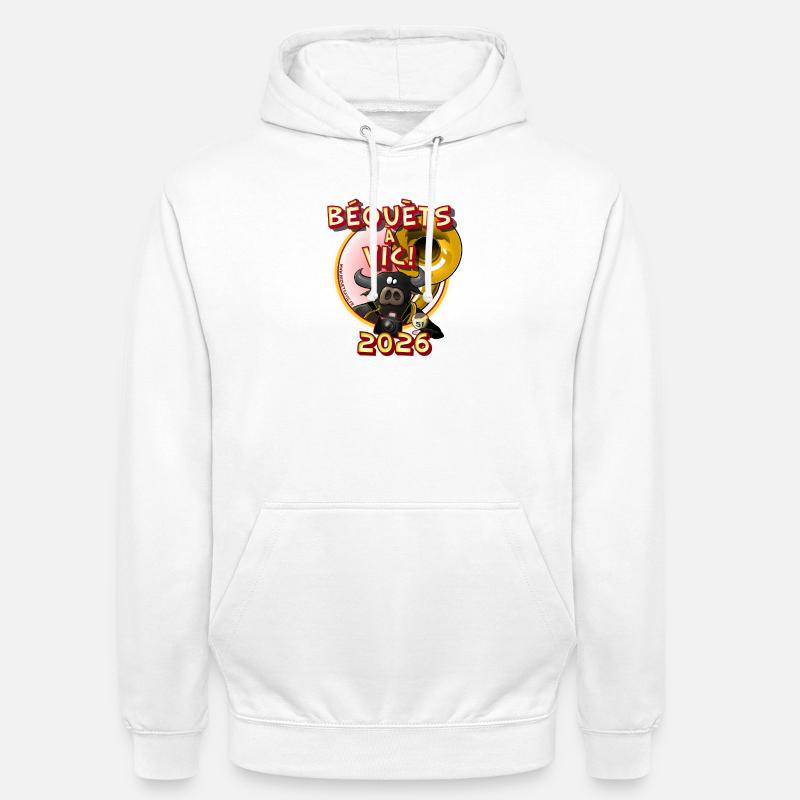 Beouets 2026  - Sweat-shirt à capuche unisexe - blanc
