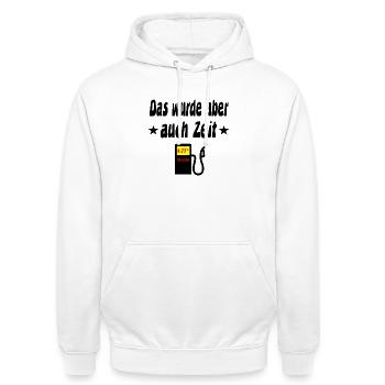 Diesel - Unisex Hoodie - Weiß - Vorne - AI Model Male 185 dark (185cm) & AI Model Female 172 dark (172cm)
