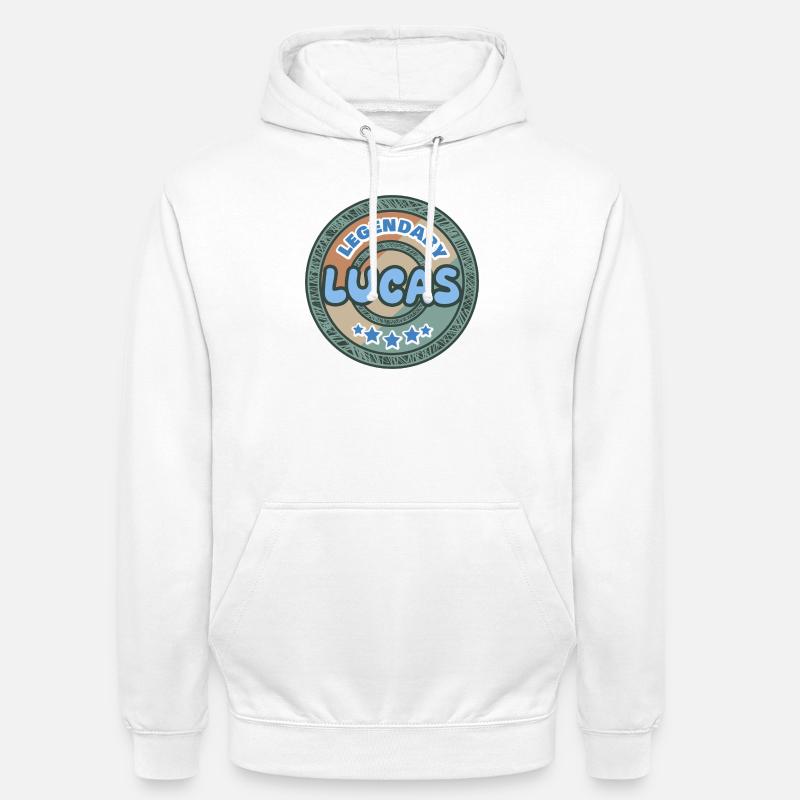 Spruch Lucas - Unisex Hoodie - Weiß