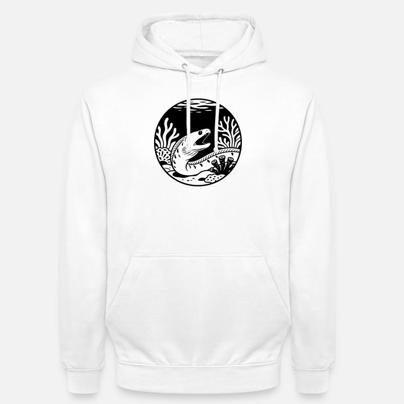 Murenes - Sweat-shirt à capuche unisexe - blanc