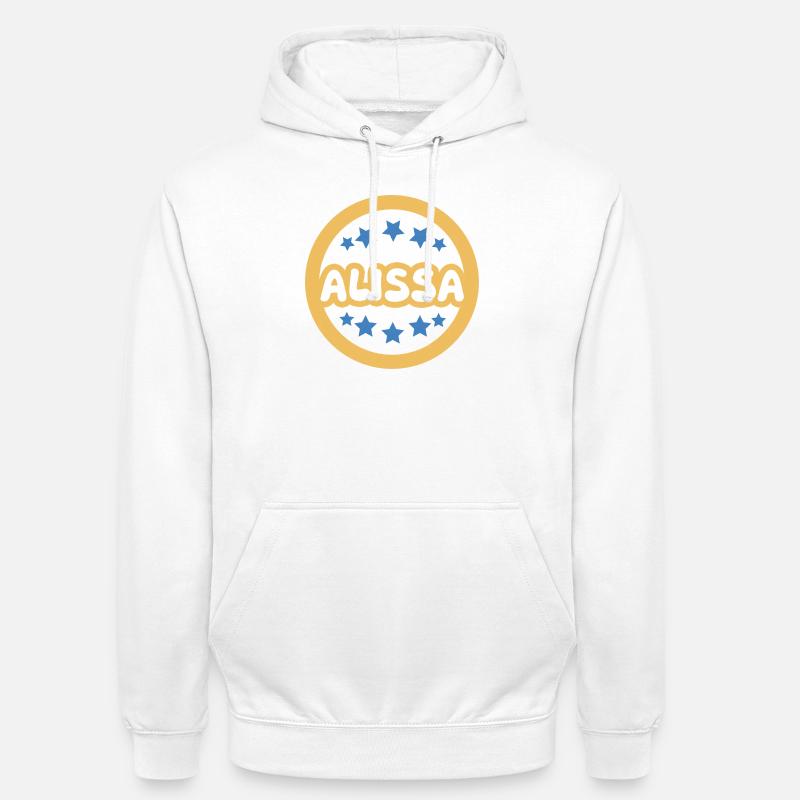 Cadeau : Alissa - Sweat-shirt à capuche unisexe - blanc