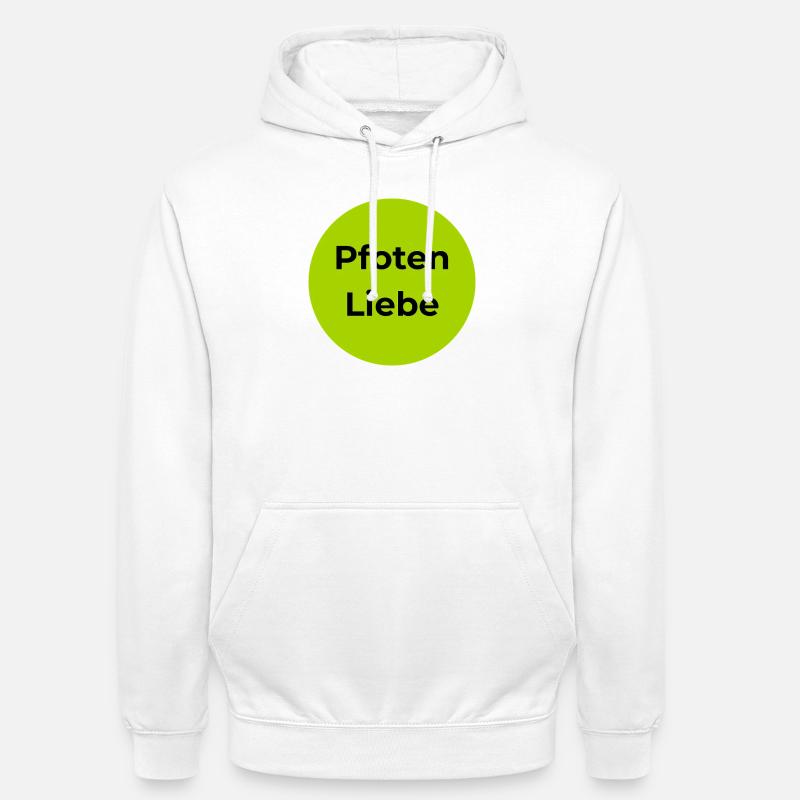 Paws Love Circle Design - Sweat-shirt à capuche unisexe - blanc