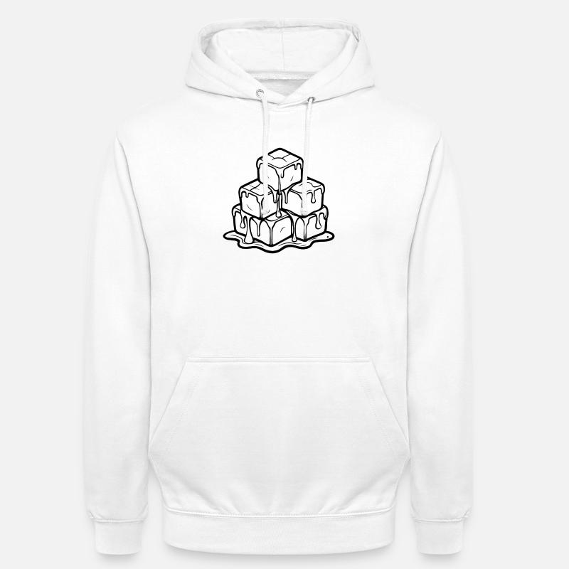 froid - Sweat-shirt à capuche unisexe - blanc