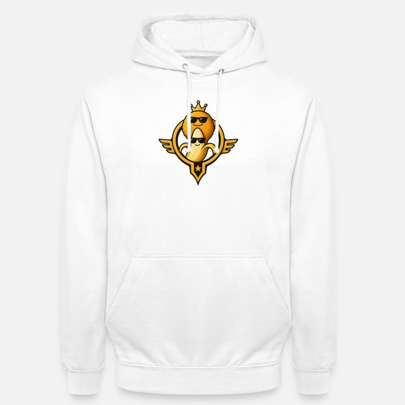 Chicken à la banane Royal Snack-Star - Sweat-shirt à capuche unisexe - blanc