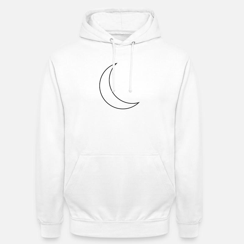 Mondsichel - Unisex Hoodie - Weiß