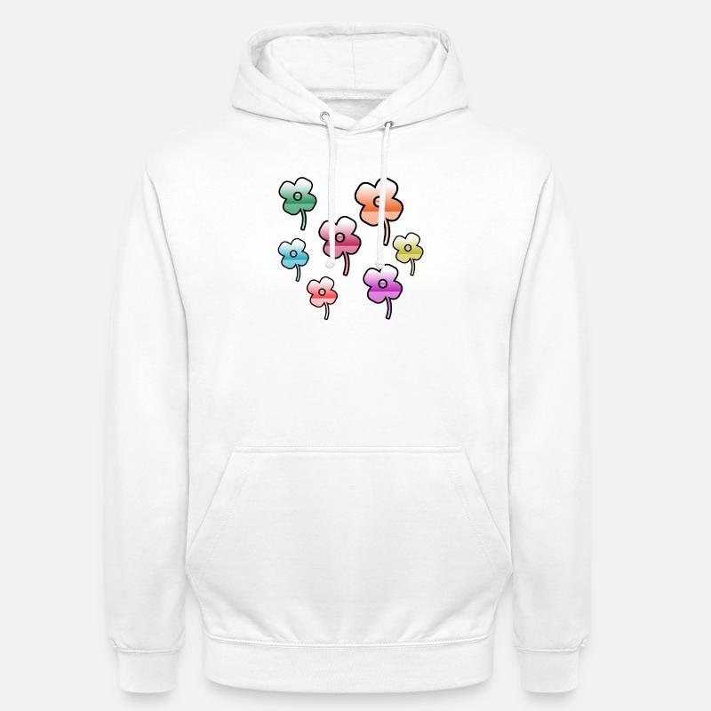 Blumen - Unisex Hoodie - Weiß