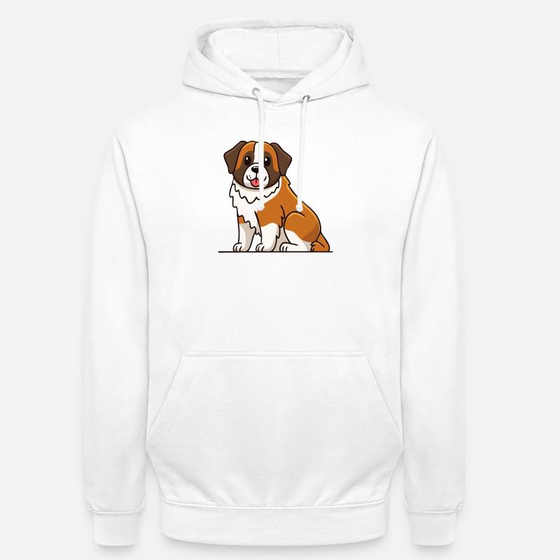 Saint-Bernard (bande dessinée) - Sweat-shirt à capuche unisexe - blanc