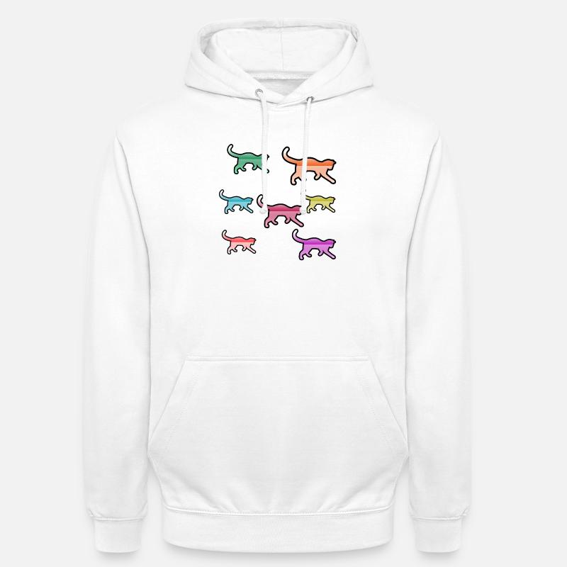 Katzen - Unisex Hoodie - Weiß
