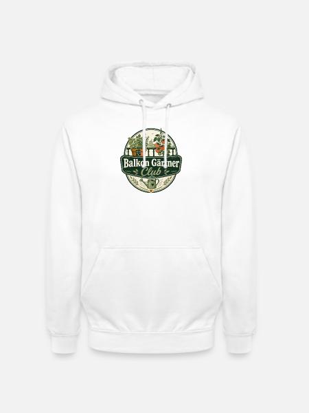Balkon Gärtner Club - Unisex Hoodie - Weiß