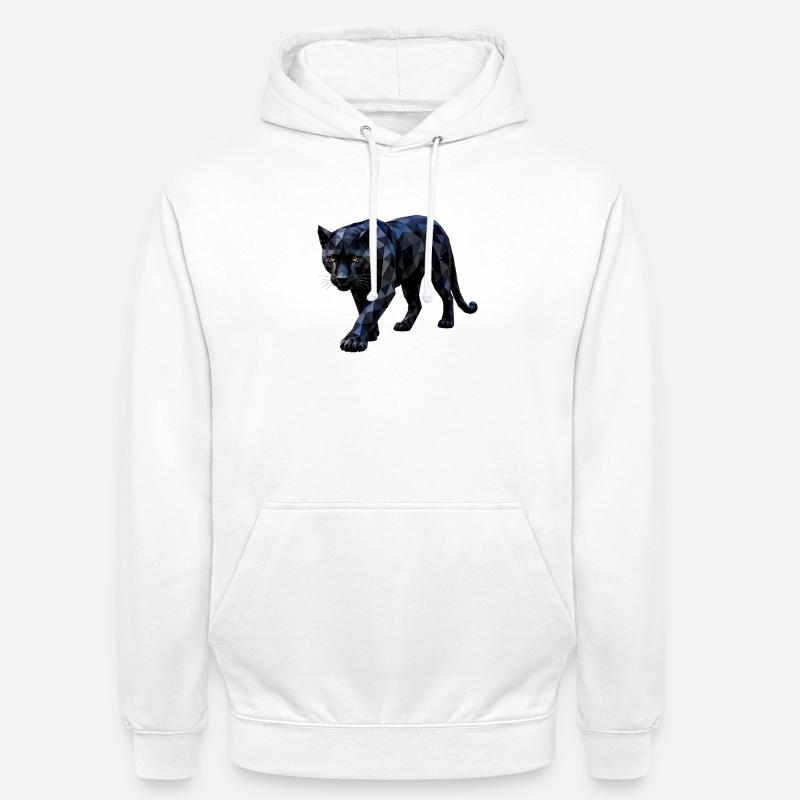 Polygon Panther - Unisex Hoodie - white
