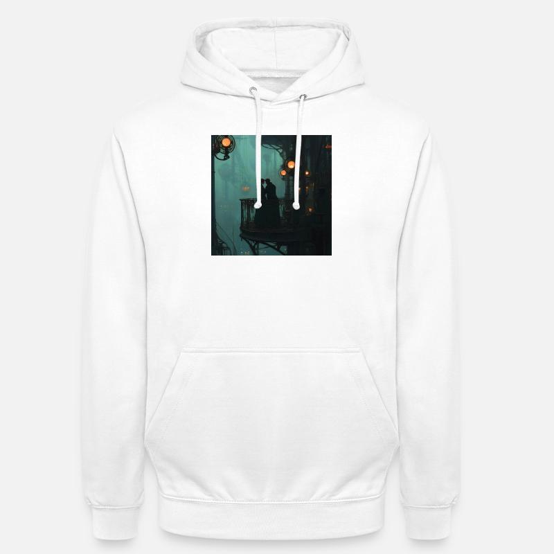 Château à vapeur de la cohésion - Sweat-shirt à capuche unisexe - blanc
