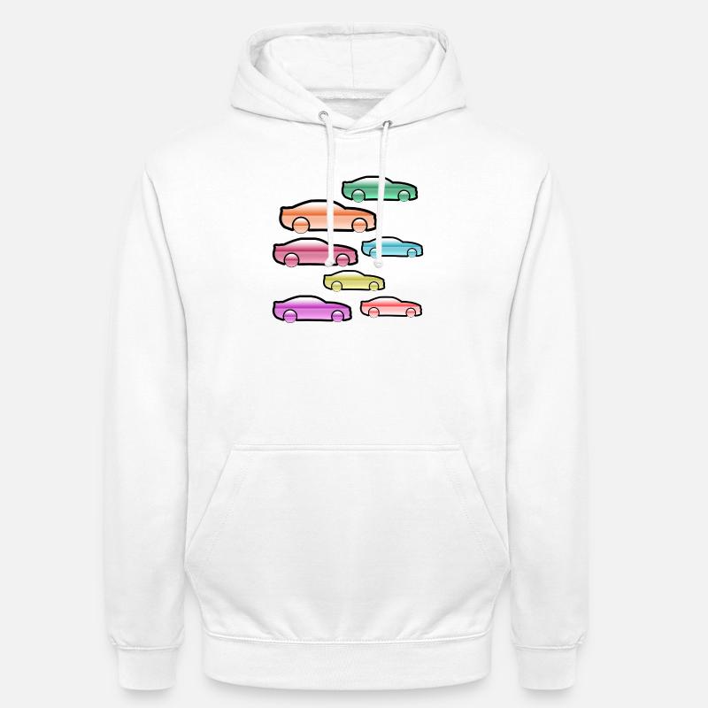 Autos - Unisex Hoodie - Weiß