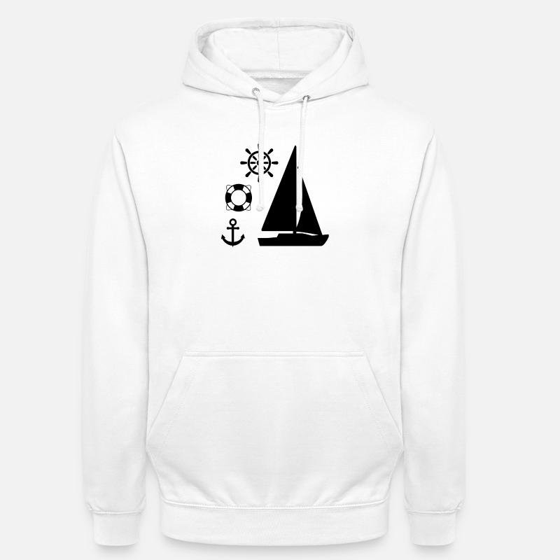 Voile - Sweat-shirt à capuche unisexe - blanc