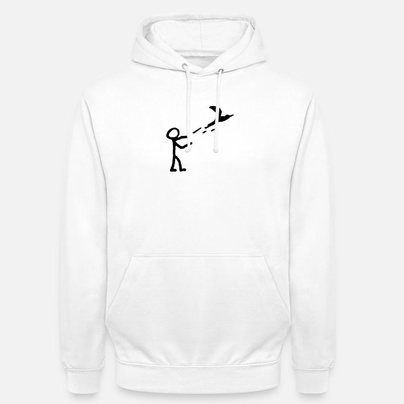 Lâche-le - Sweat-shirt à capuche unisexe - blanc
