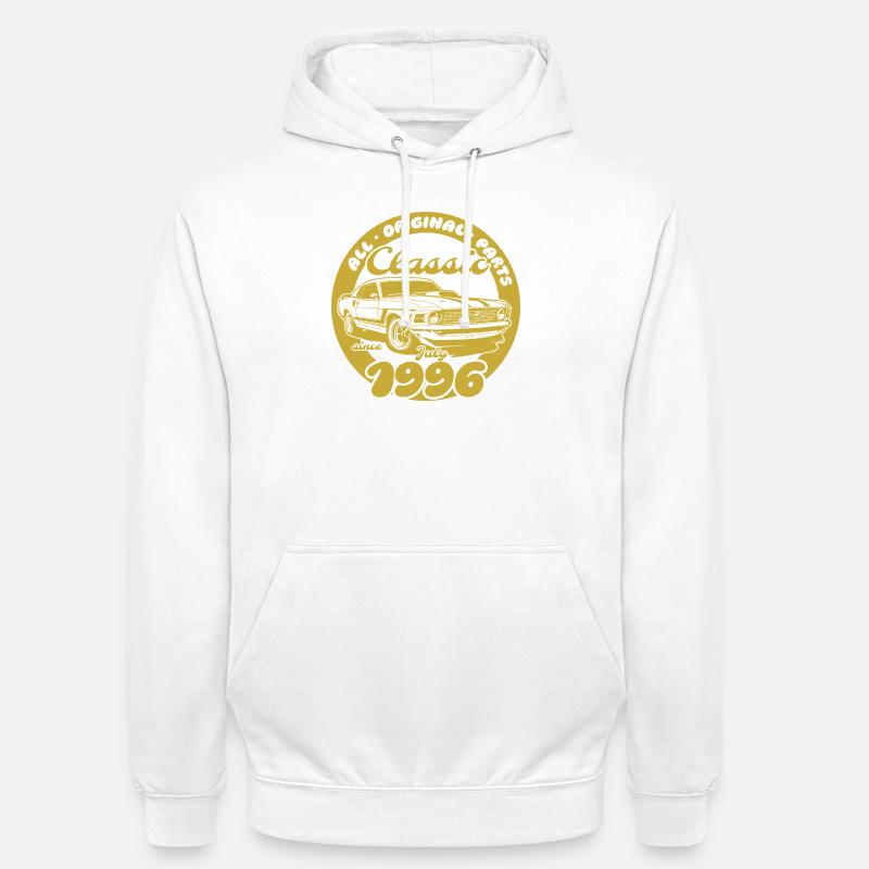 30e anniversaire - Classic Musclecar 07/1996 - Sweat-shirt à capuche unisexe - blanc