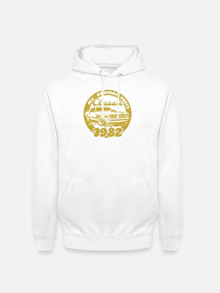 44th Birthday - Classic Musclecar 07/1982 - Unisex Hoodie - white