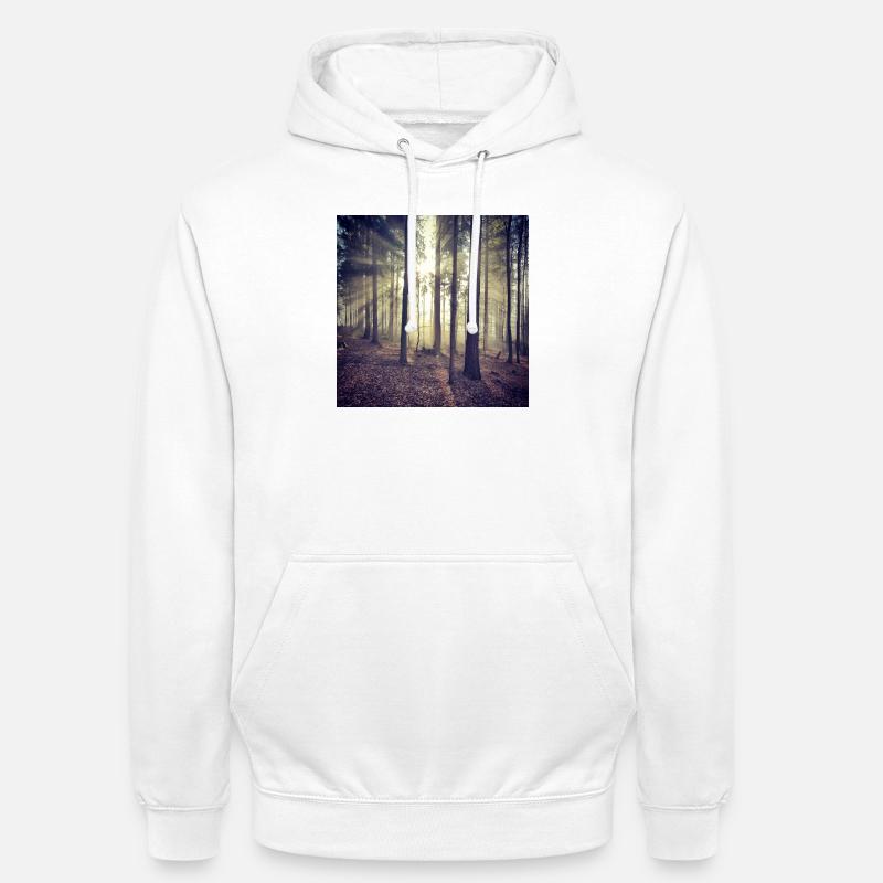 Sunbeams Forest Light - Unisex Hoodie - white