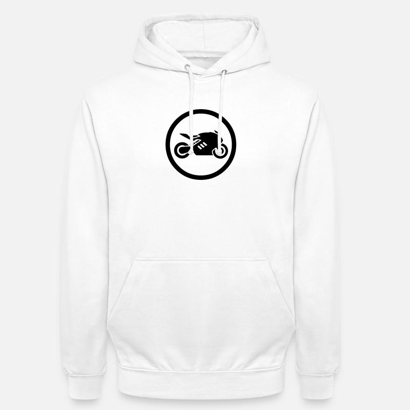 motorcycle - Unisex Hoodie - white
