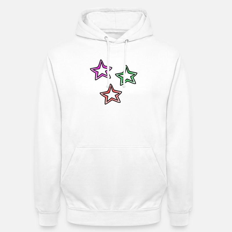 Sterne - Unisex Hoodie - Weiß