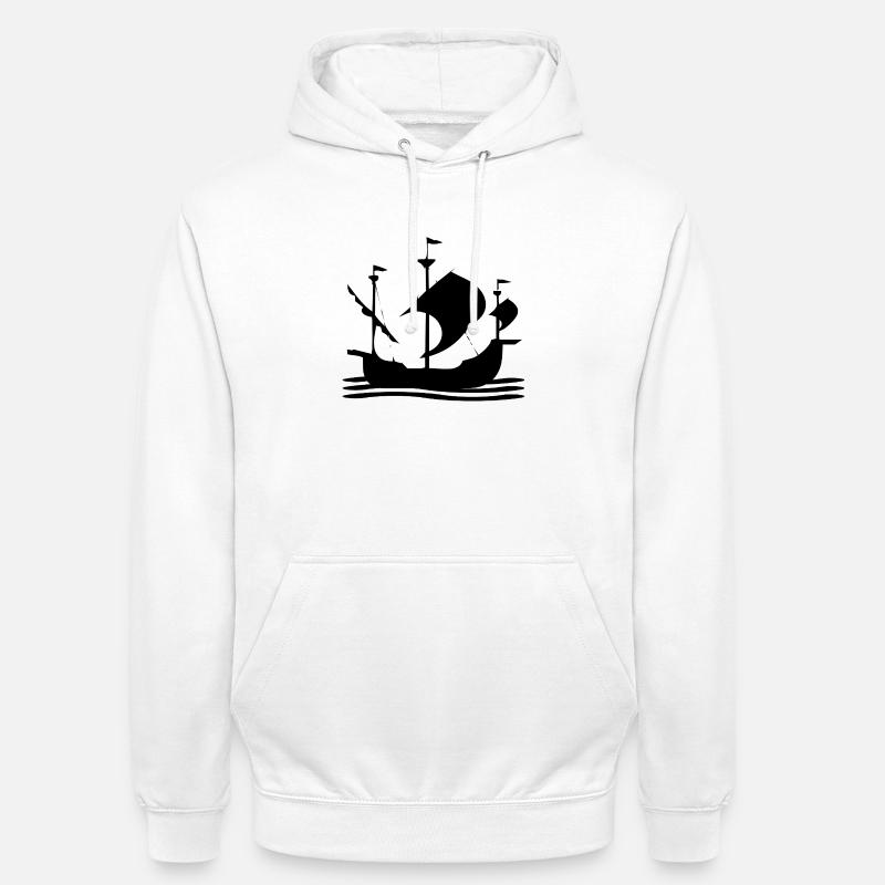 Voile - Sweat-shirt à capuche unisexe - blanc