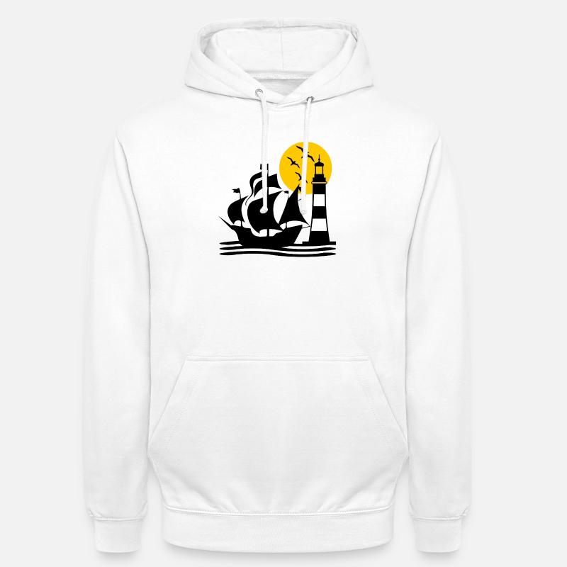 Voile - Sweat-shirt à capuche unisexe - blanc