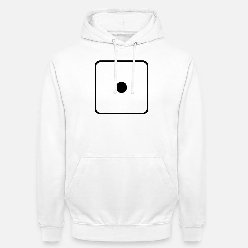Dit - Sweat-shirt à capuche unisexe - blanc