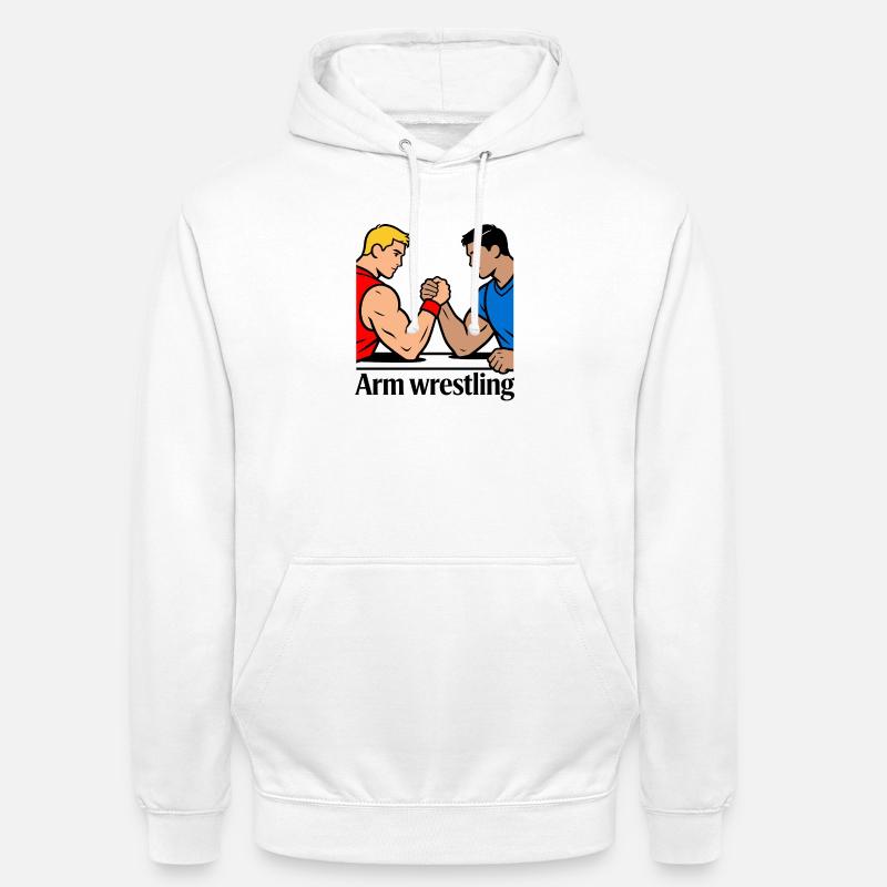 Bras de fer - Sweat-shirt à capuche unisexe - blanc