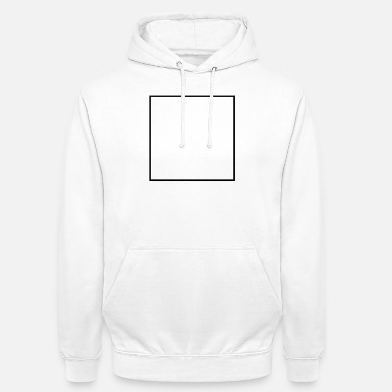 Square Empty - Unisex Hoodie - white