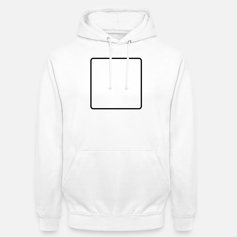 Rahmen Leer - Unisex Hoodie - Weiß