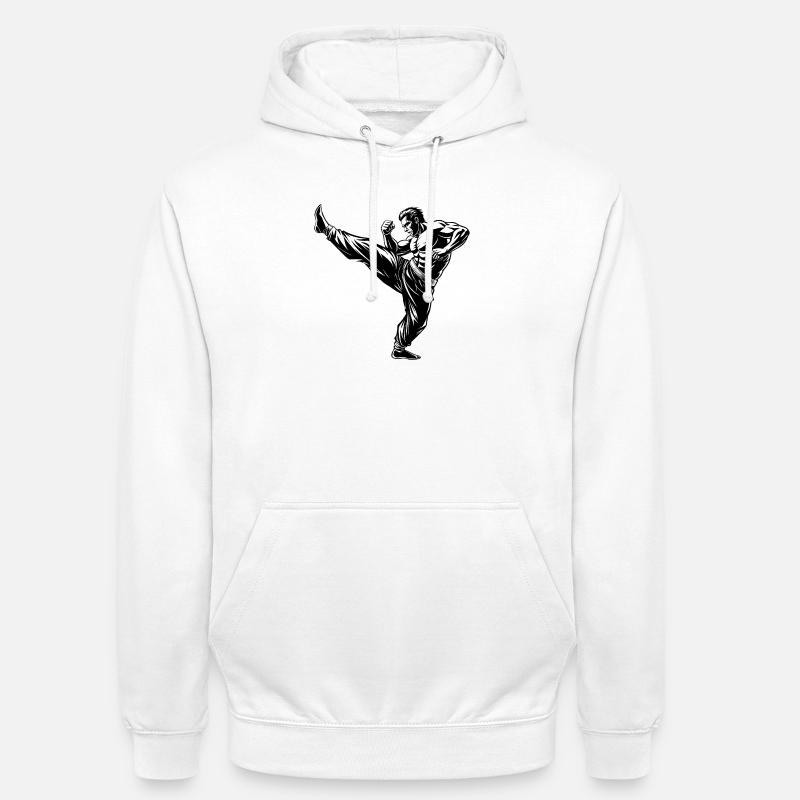 Fighter Kick - Unisex Hoodie - Weiß