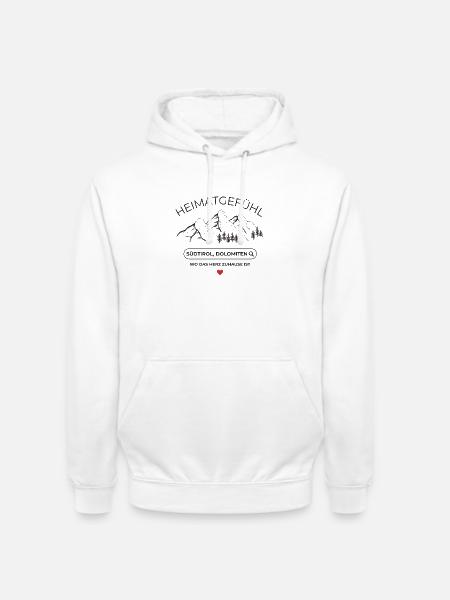 Heinatliebe - Südtirol - Dolomiten - Unisex Hoodie - Weiß