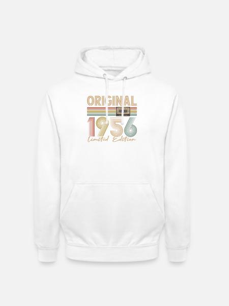 70e anniversaire, 70 ans - Sweat-shirt à capuche unisexe - blanc