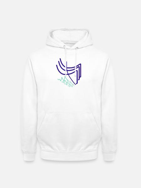 Abstrakte Harmonie - Unisex Hoodie - Weiß