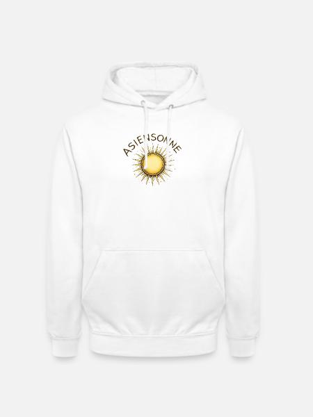 Goldene Sonnenstrahlen Emblem - Unisex Hoodie - Weiß