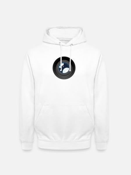 Kameraobjektiv Moderne Foto-Optische Blenden-Grafik - Unisex Hoodie - Weiß