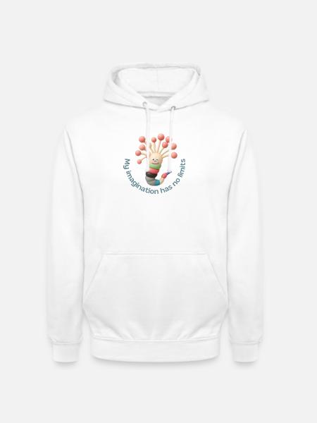 My imagination has no limits - Unisex Hoodie - Weiß