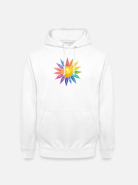 Achtsamkeit ich bin genung - Unisex Hoodie - Weiß