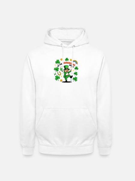 Shenanigans Begin Leprechaun - Unisex Hoodie - white