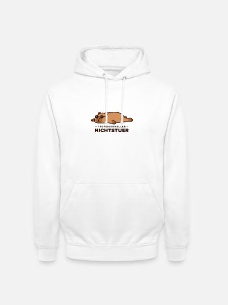 Professioneller Nichtstuer Capybara - Unisex Hoodie - Weiß