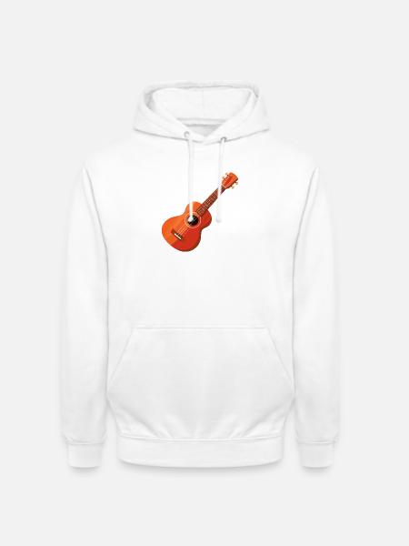 Ukulele - Unisex Hoodie - white