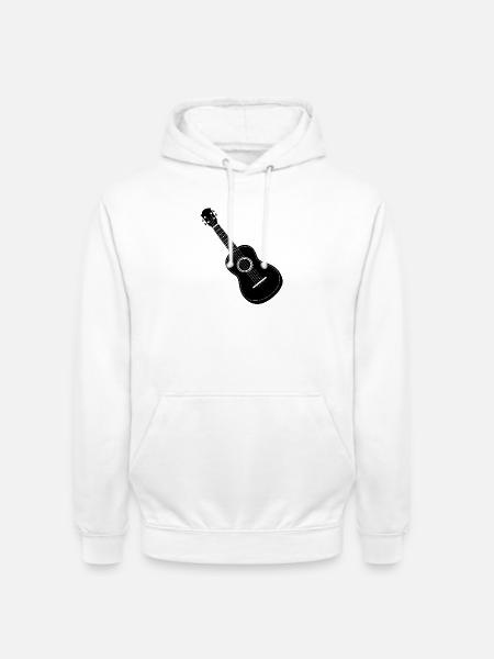 Ukulele - Unisex Hoodie - white