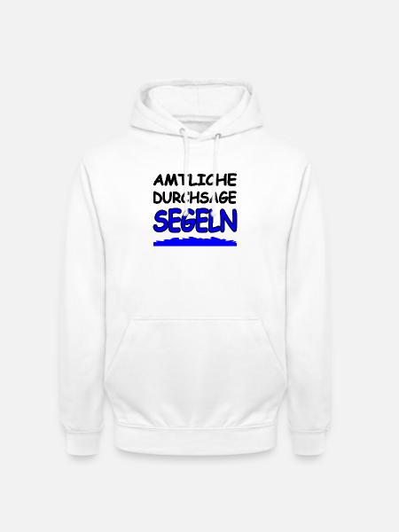 Segeln - Unisex Hoodie - Weiß