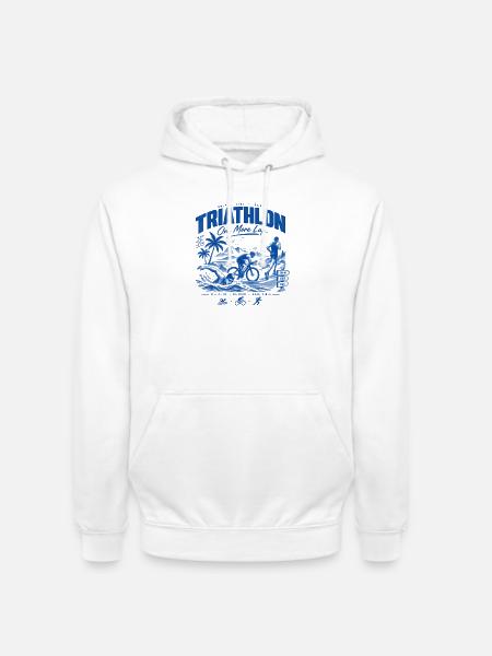 Triathlon Noch Eine Runde - Unisex Hoodie - Weiß